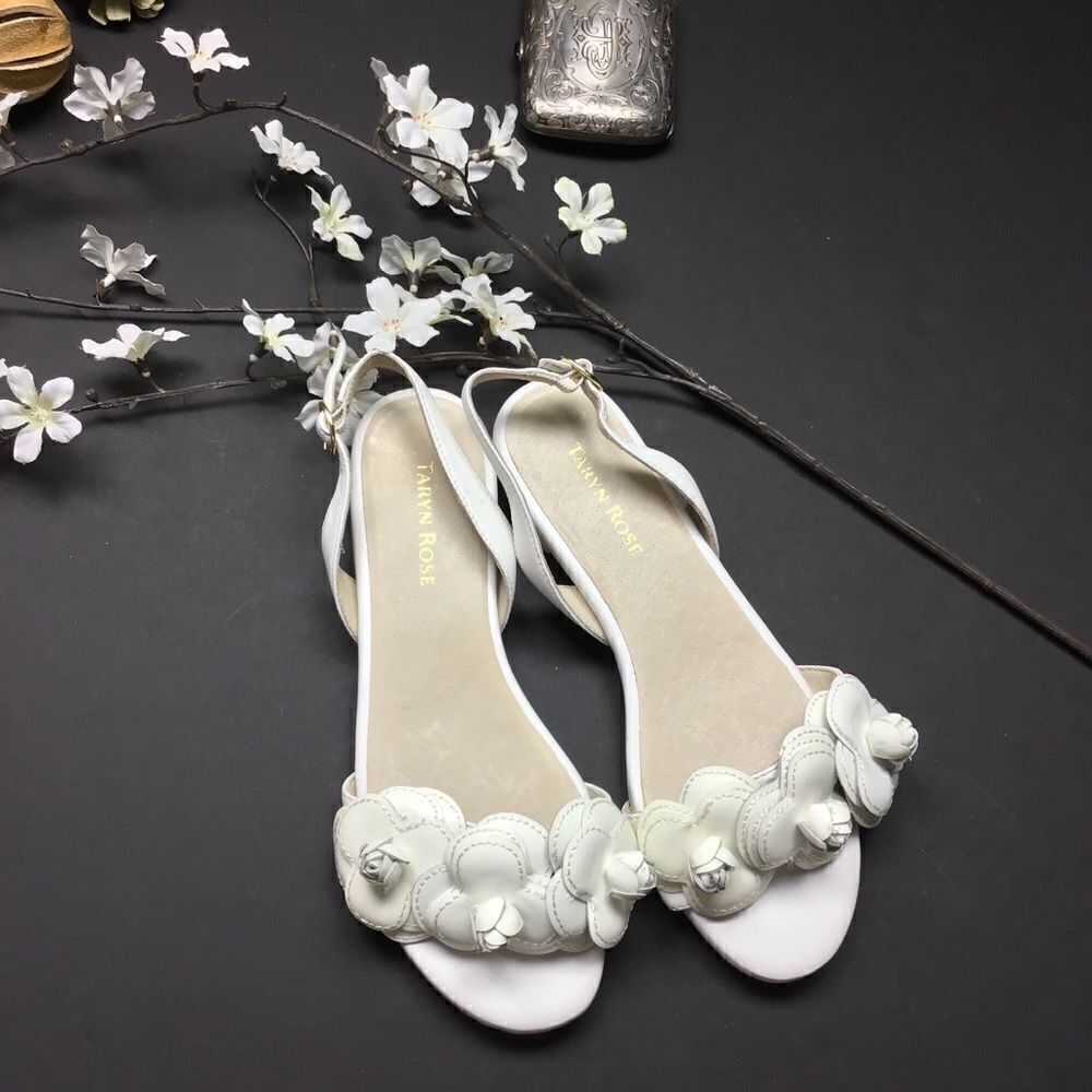Taryn Rose Ida Flower Slingback Size 7M